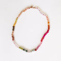 Natural Gemstone + 14k Gold Filled Toggle Necklace - 15''
