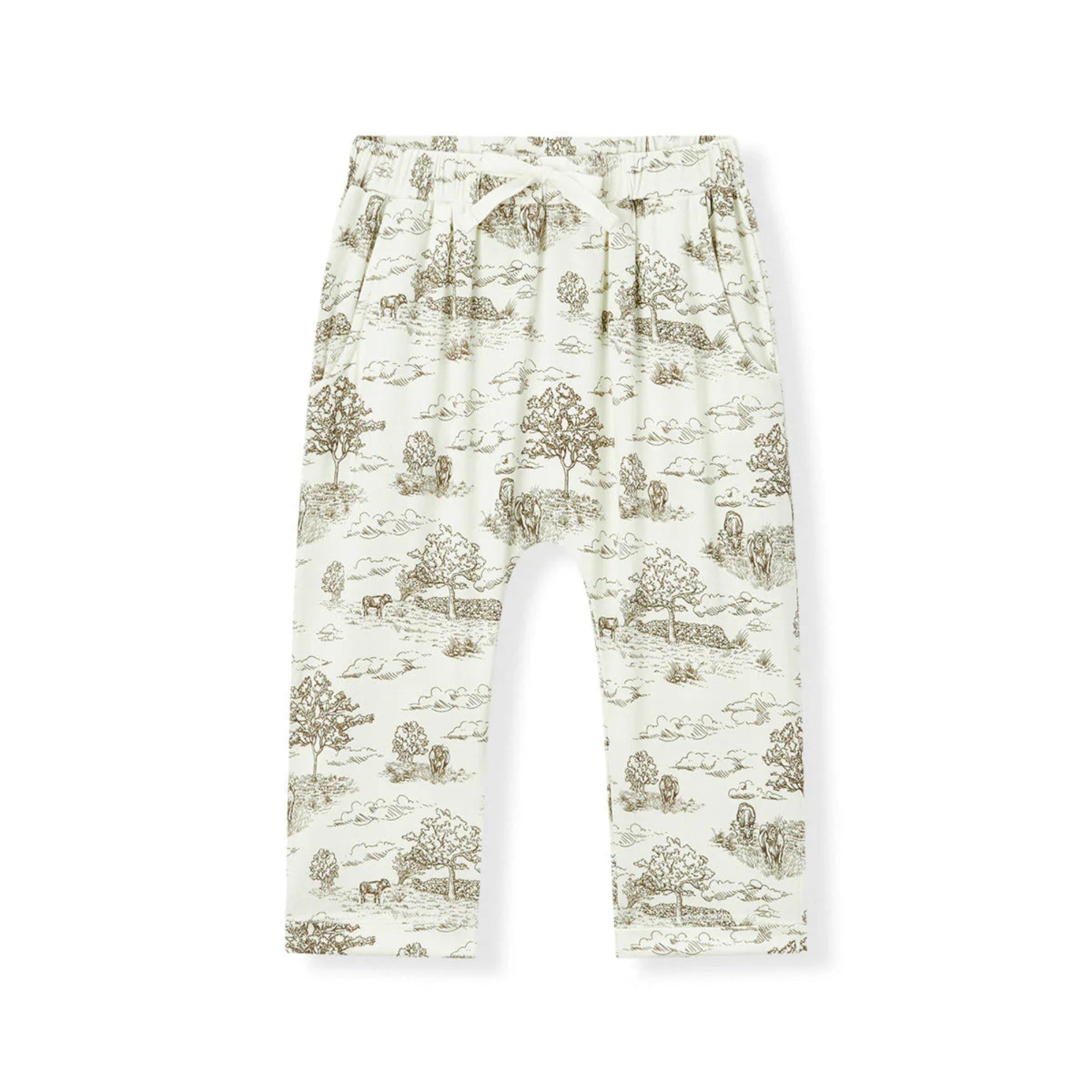 Luxe Stretch Jogger Pants - Country Toile