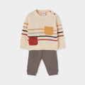 Stripe Sweater Knit Set