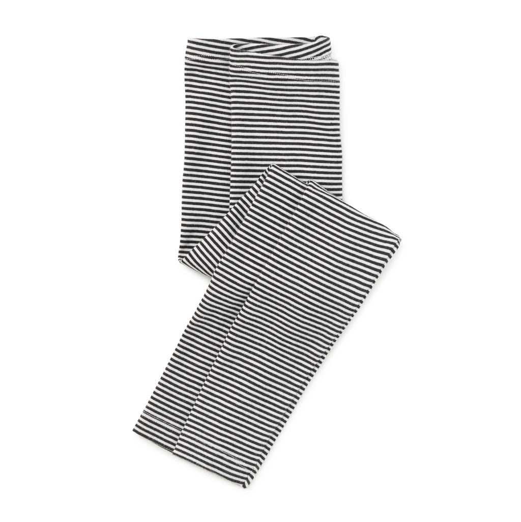 Striped Leggings - Jet Black