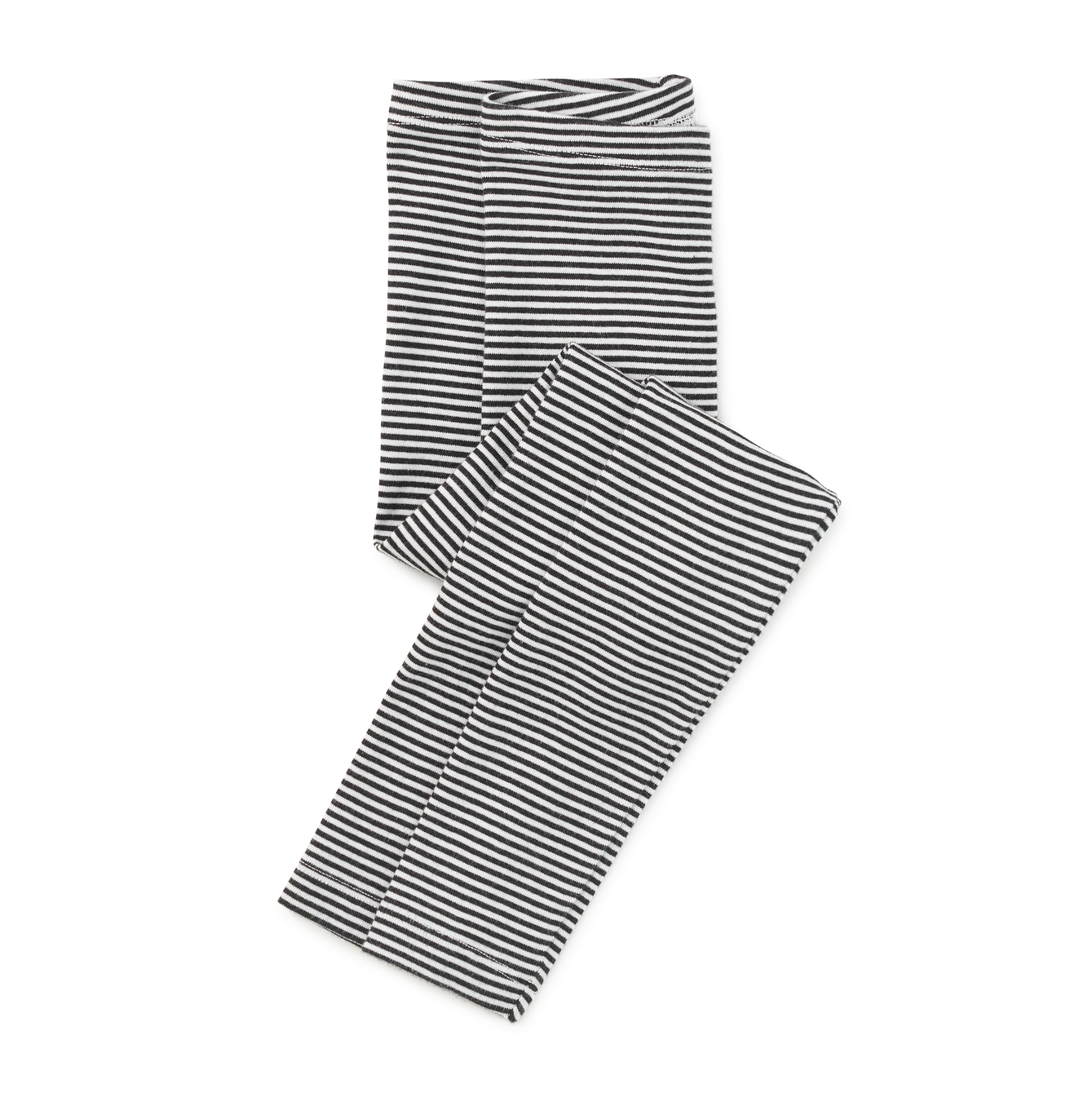 Striped Leggings - Jet Black