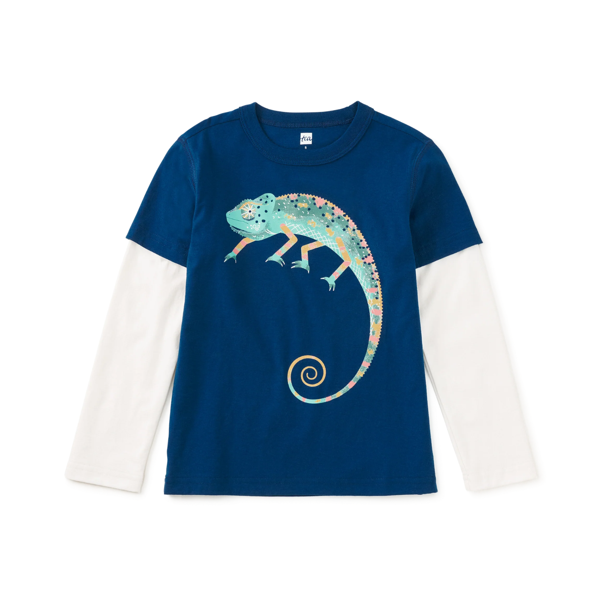 Cool Chameleon Layered Tee - Ascot Blue