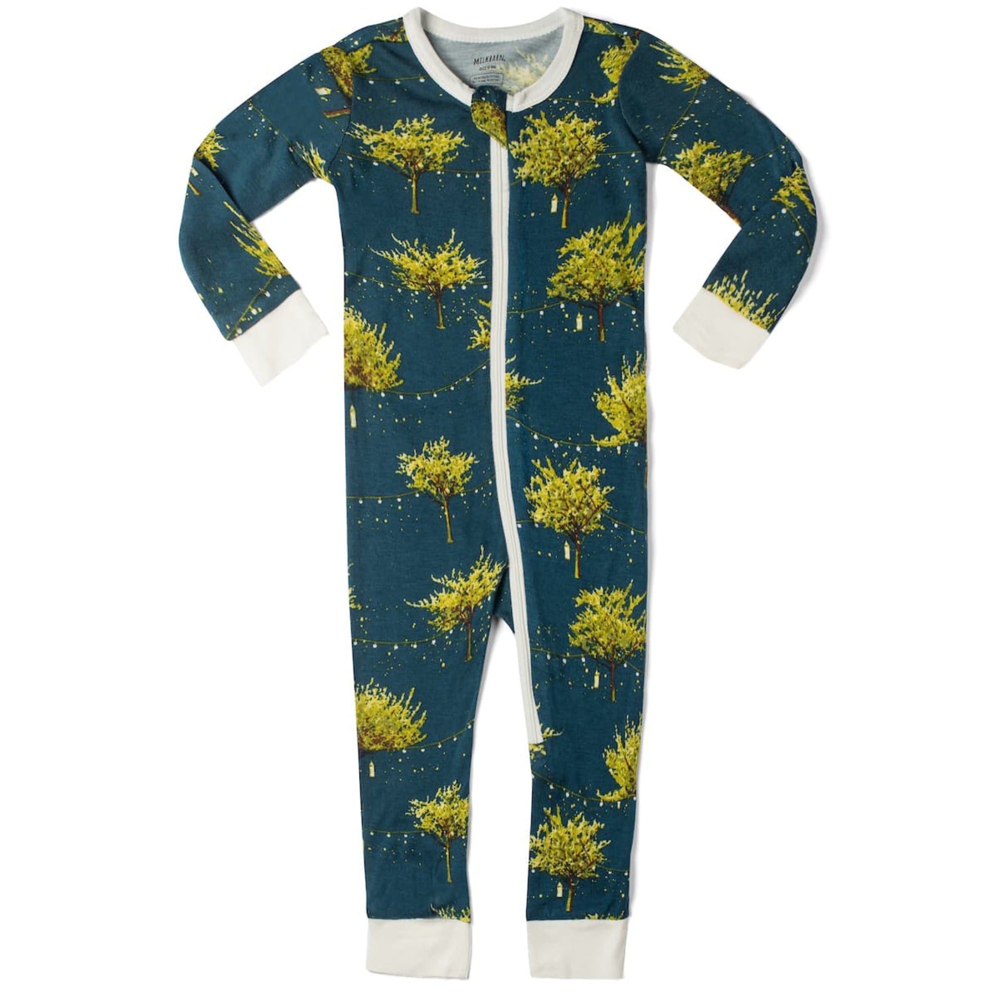 Bamboo Zipper Pajama - Firefly
