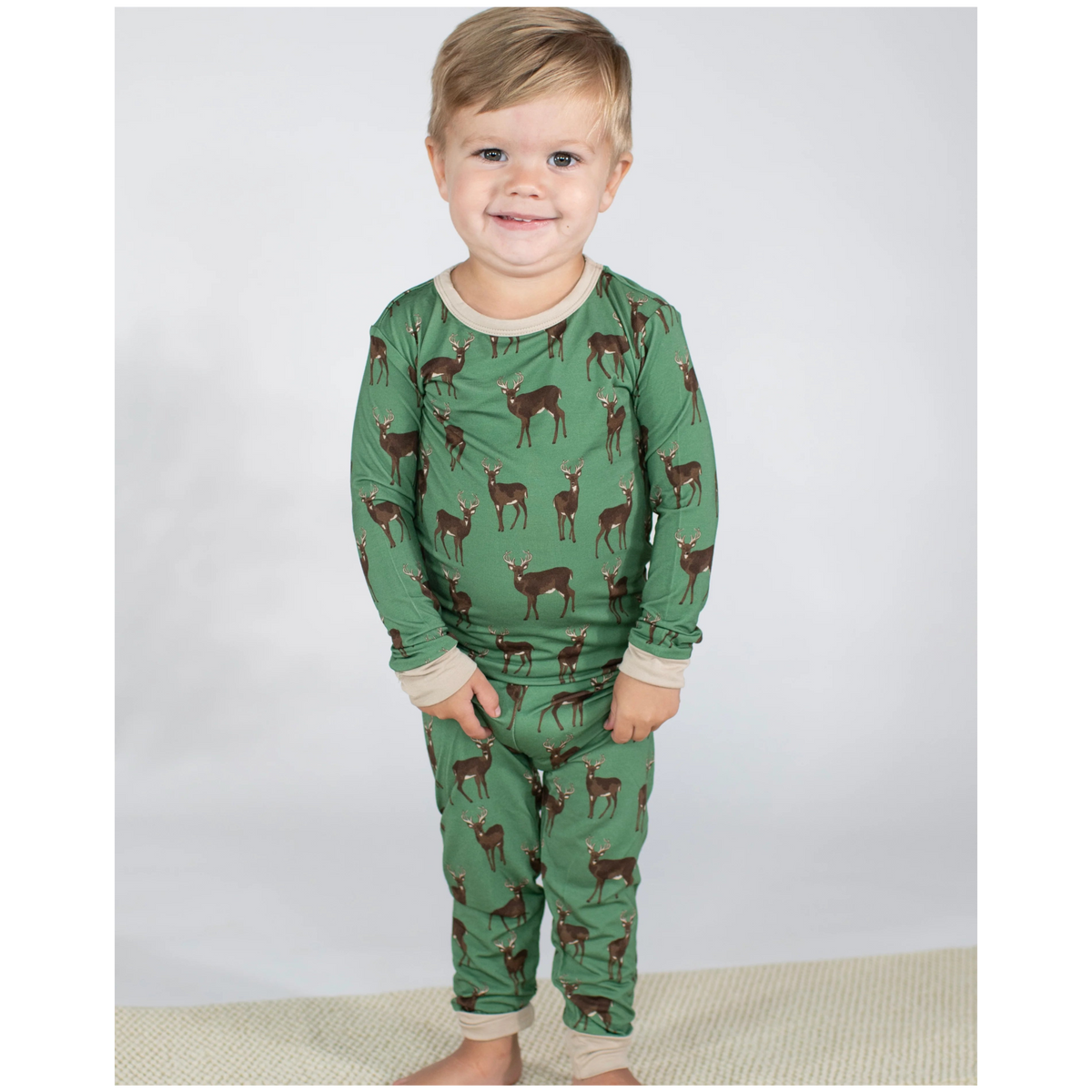 Long Sleeve/Pants PJs - Deer