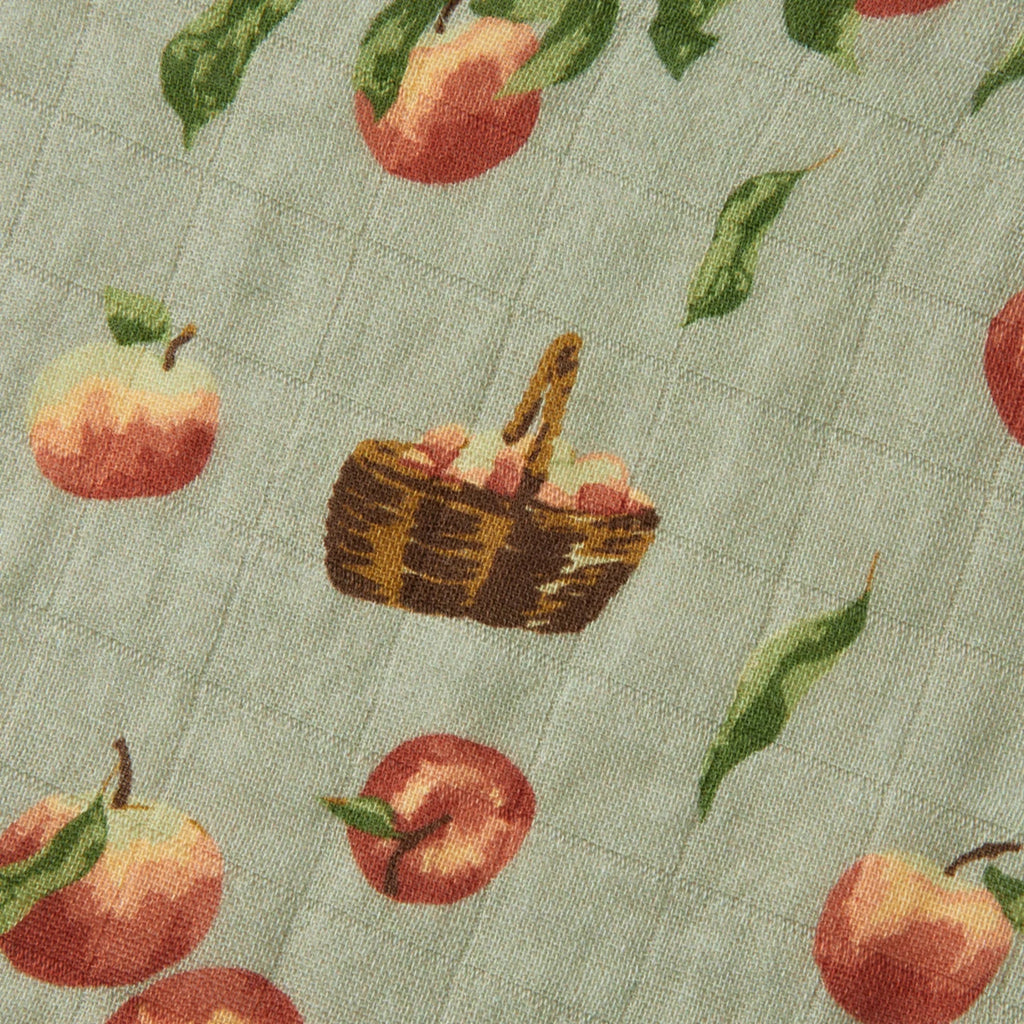 Organic Cotton Swaddle - Apple Orchard