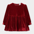 Velour Dress Red