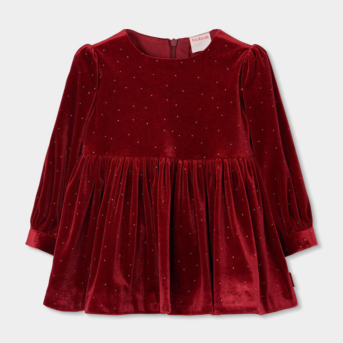 Velour Dress Red