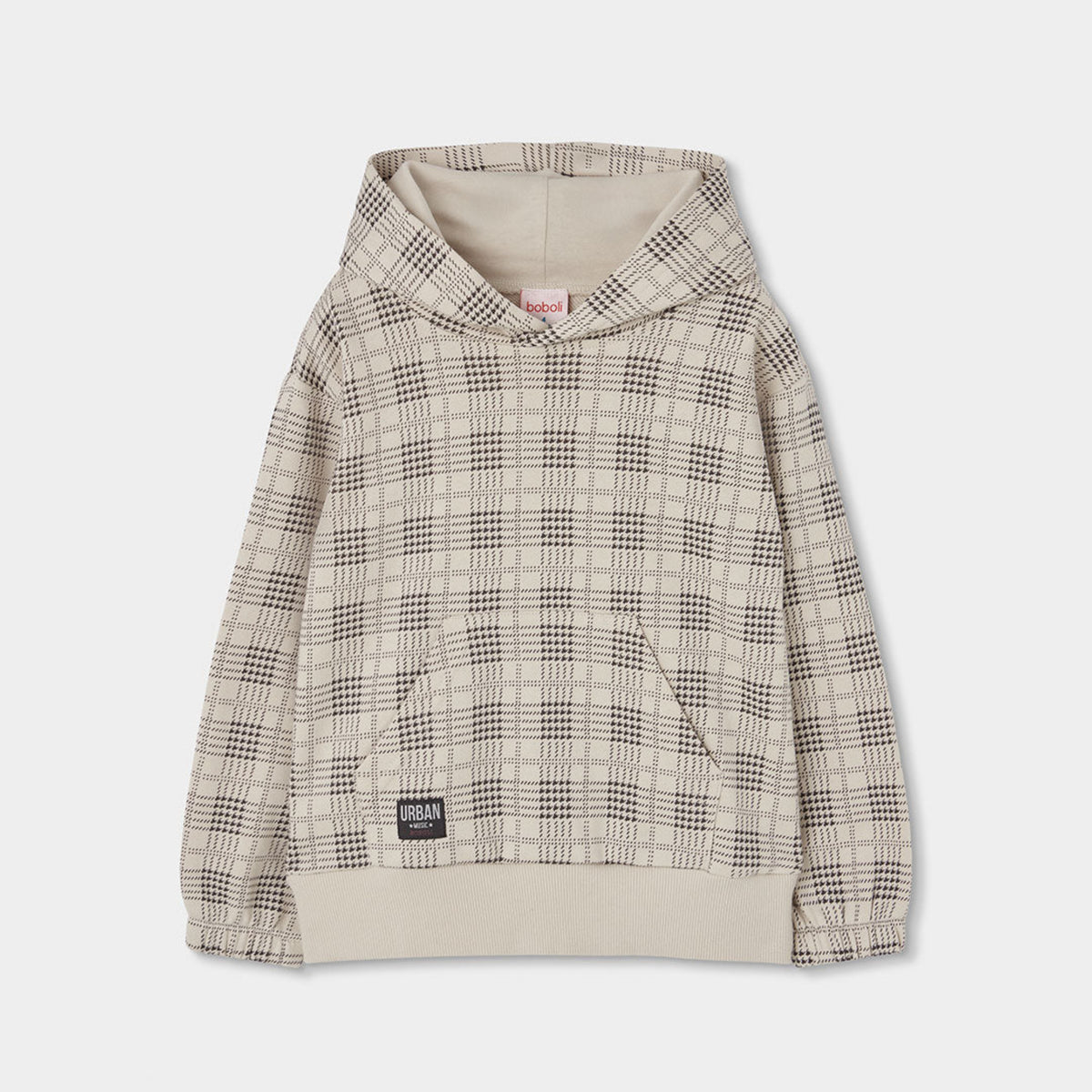 Fleece Plaid Sweatshirt