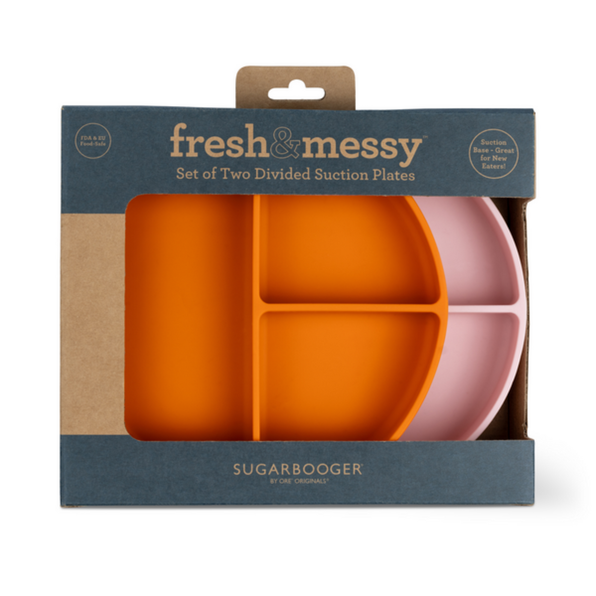 Fresh & Messy Plate Set - Orange & Pink