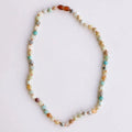 Natural Amazonite Gemstone Necklace - 11''