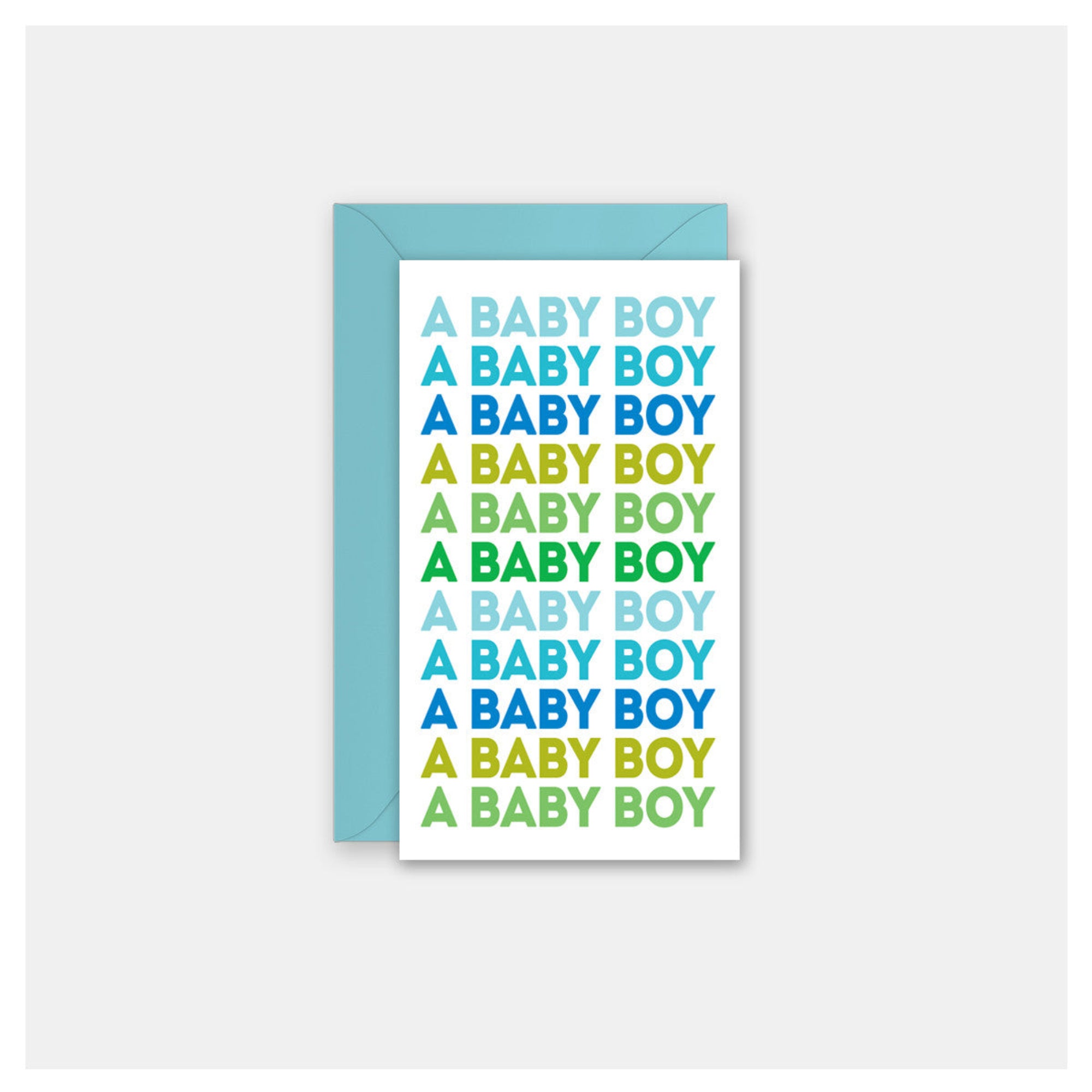 Baby Boy Repeat Enclosure Card