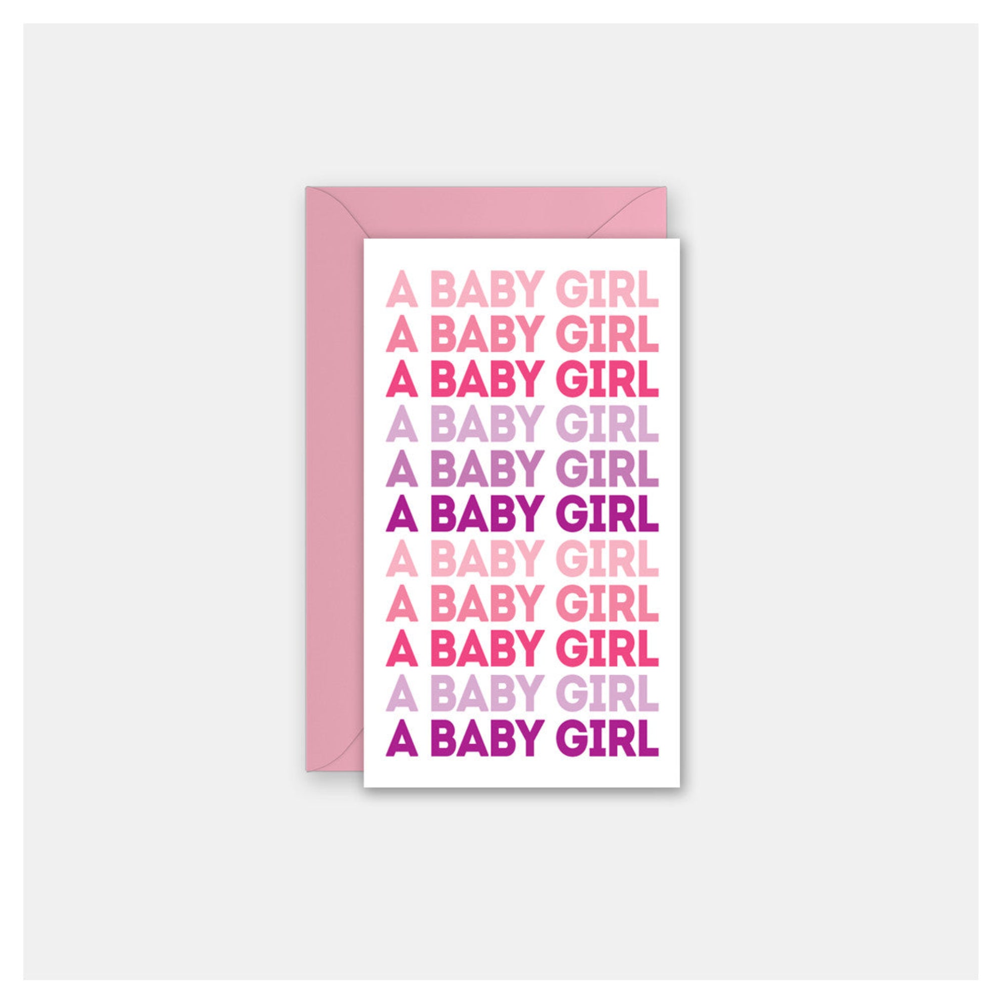 Baby Girl Repeat Enclosure Card