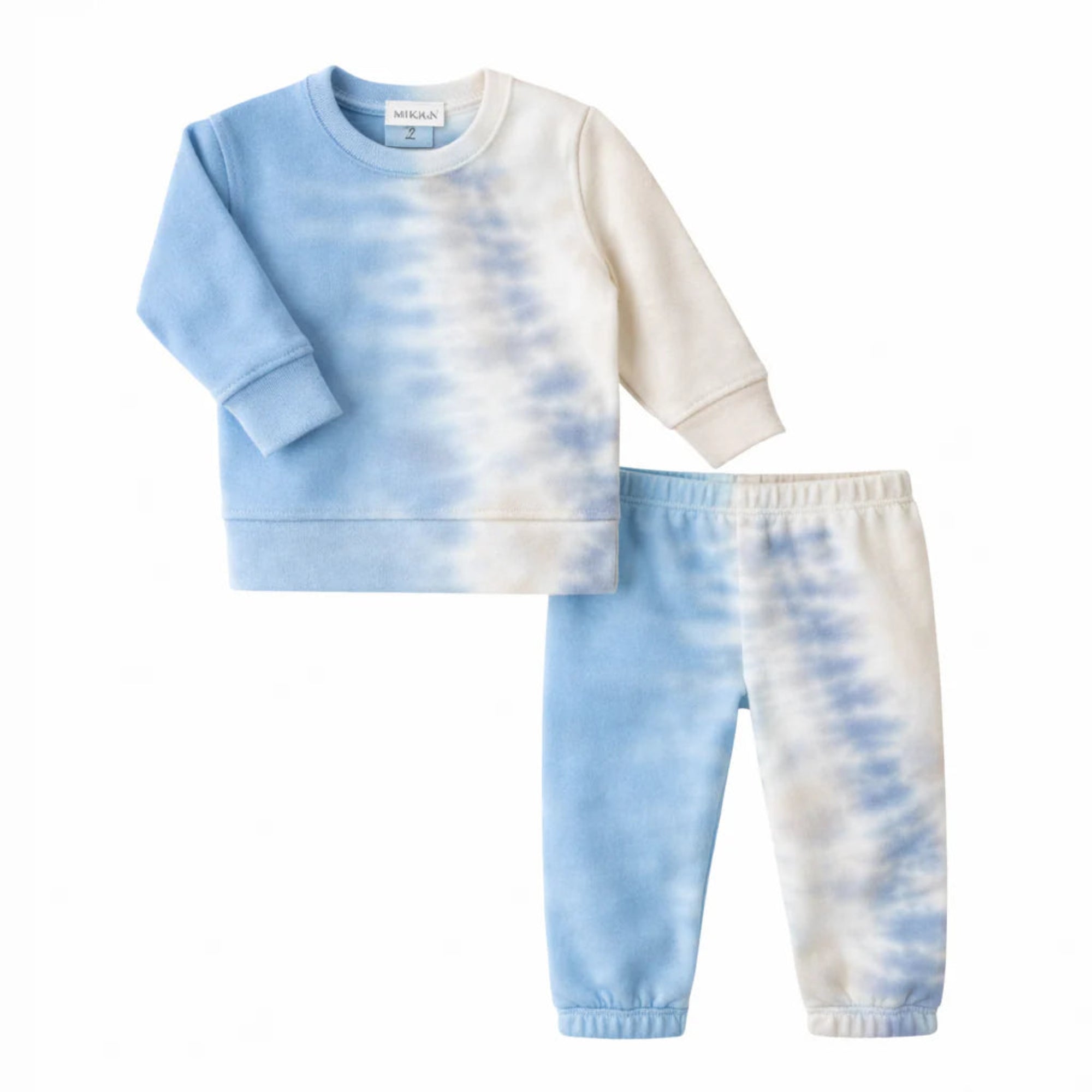 Fleece Sweat Set - Blue Tie Dye