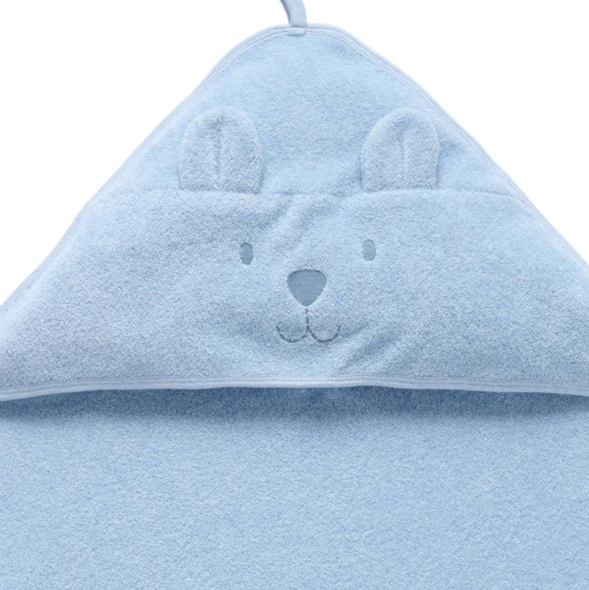 Essential Bear Towel - Pale Blue Melange