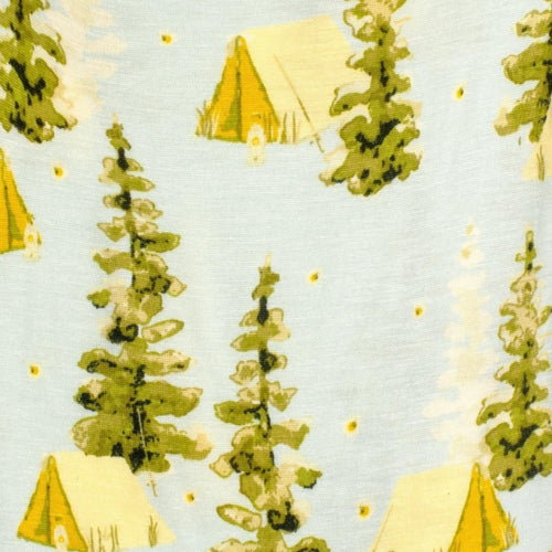 Bamboo Zipper Pajama - Camping
