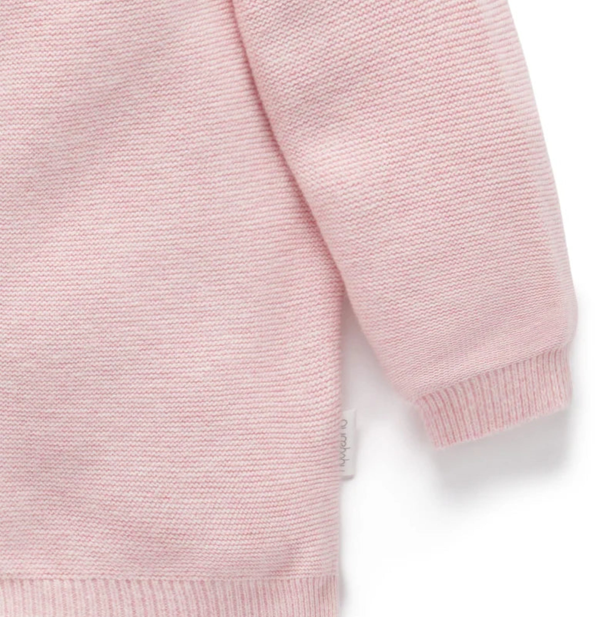 Textured Cardigan - Pink Melange