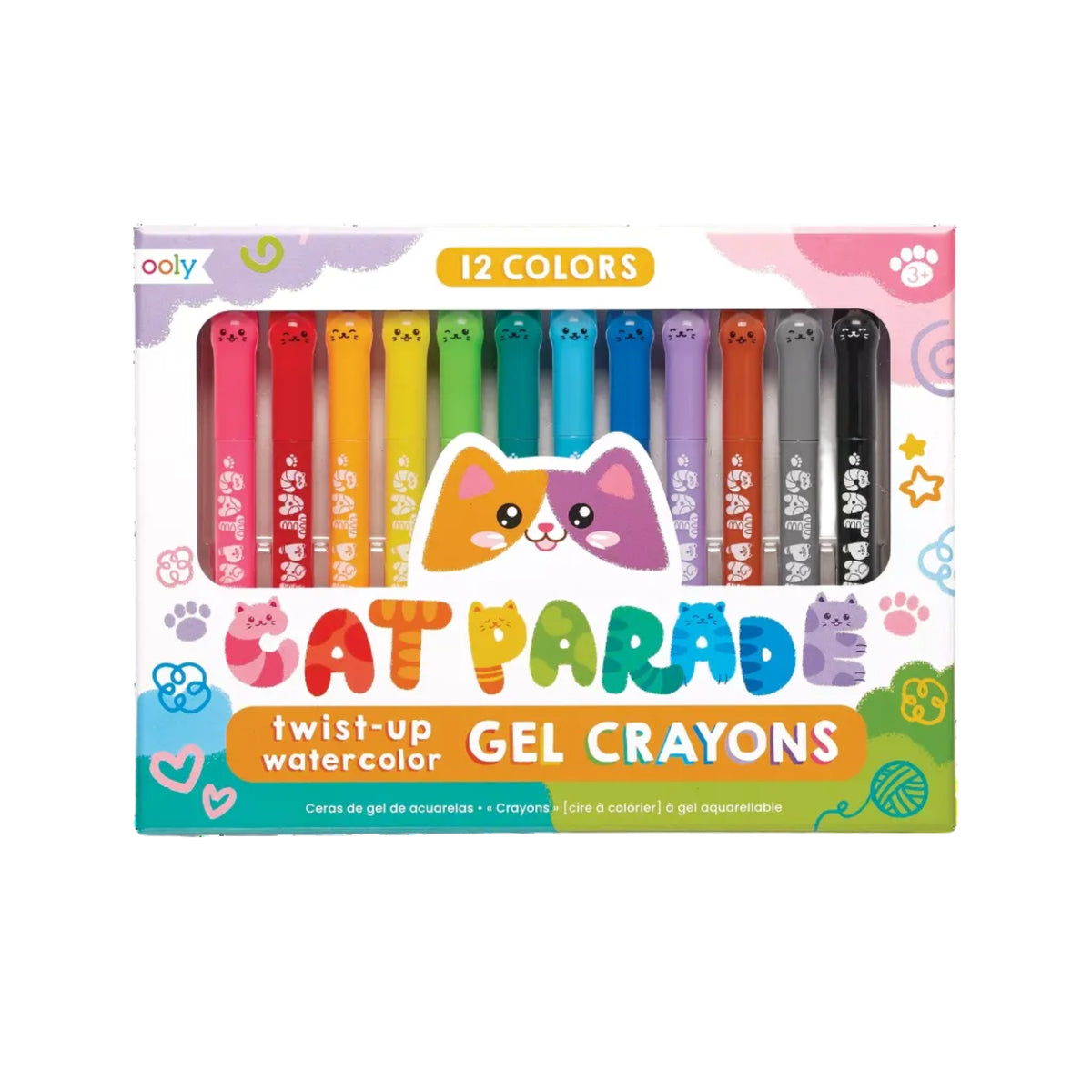 Watercolor Gel Crayon - Cat