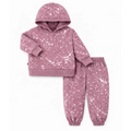 Splatter Mauve Hoodie & Balloon Pant Sets