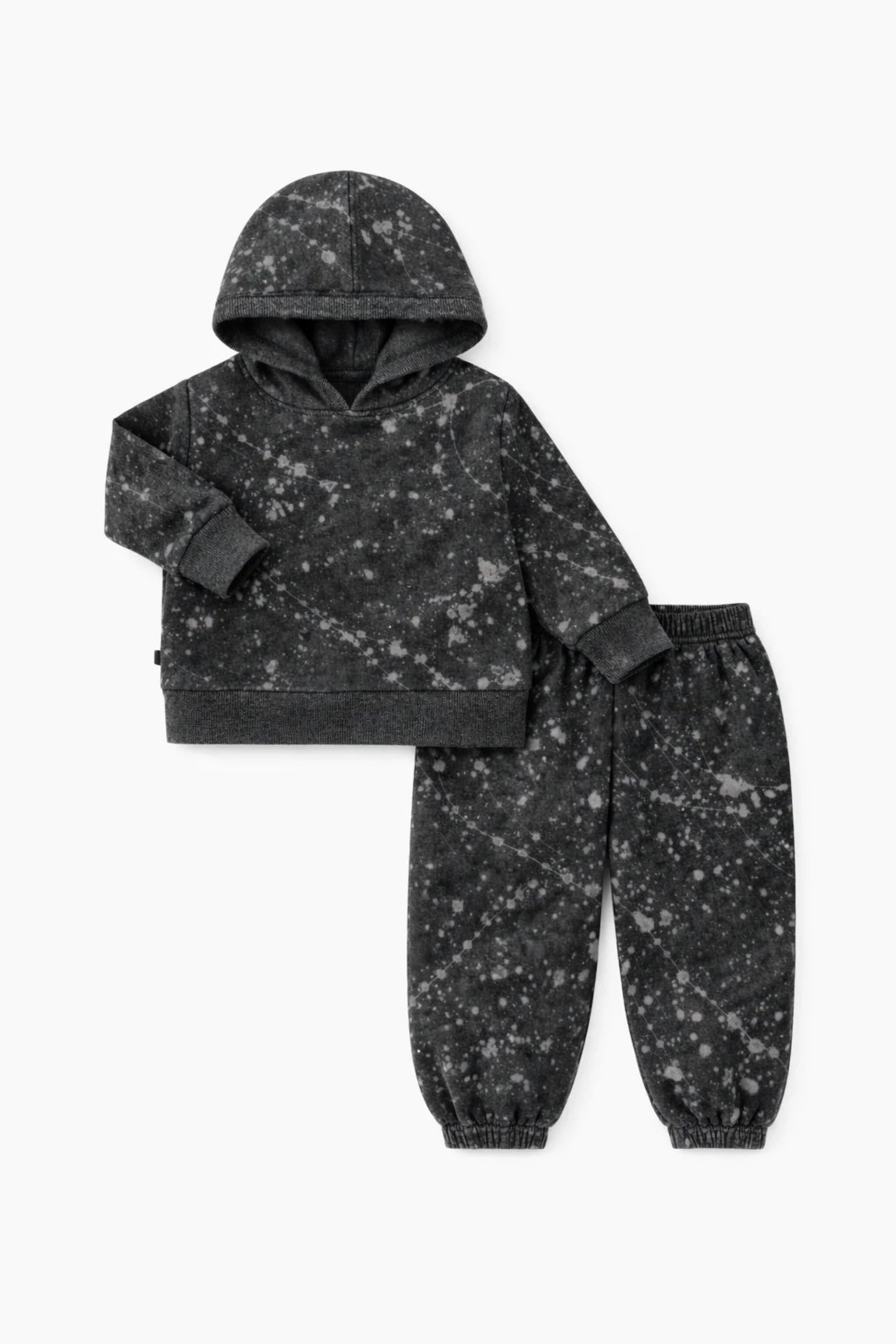 Splatter Grey Hoodie & Balloon Pant Sets