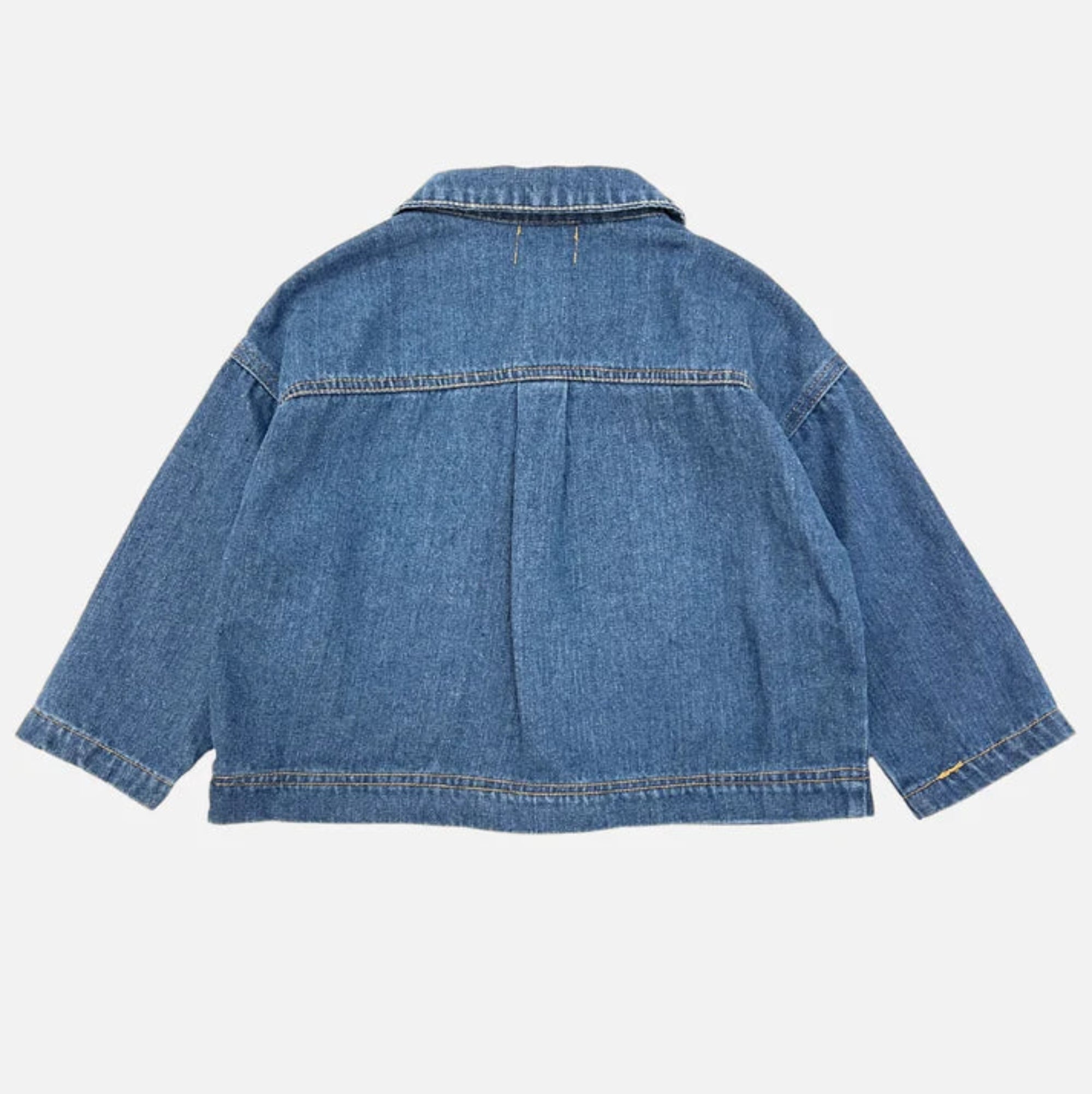 Stripe Pocket Chore Coat - Denim