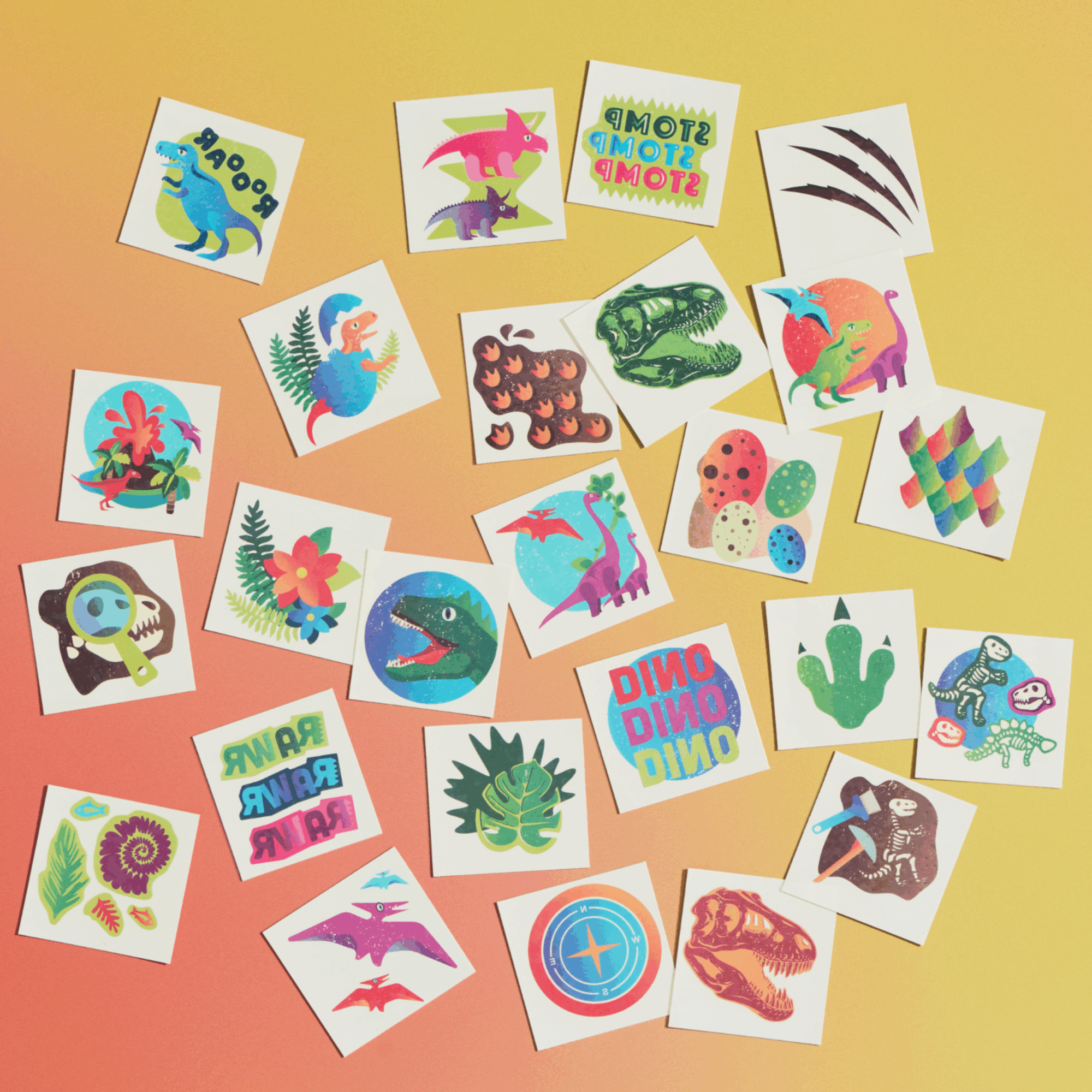 Dino Temporary Tattoos