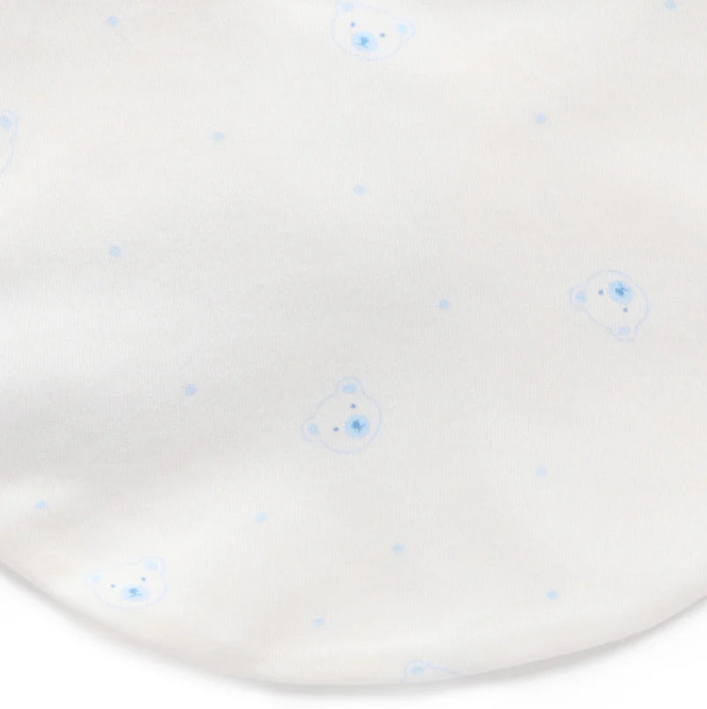 Essential Dribble Bib 2 Pack - Pale Blue Bear