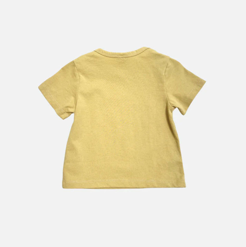 Flower Pot Baby Tee - Yellow