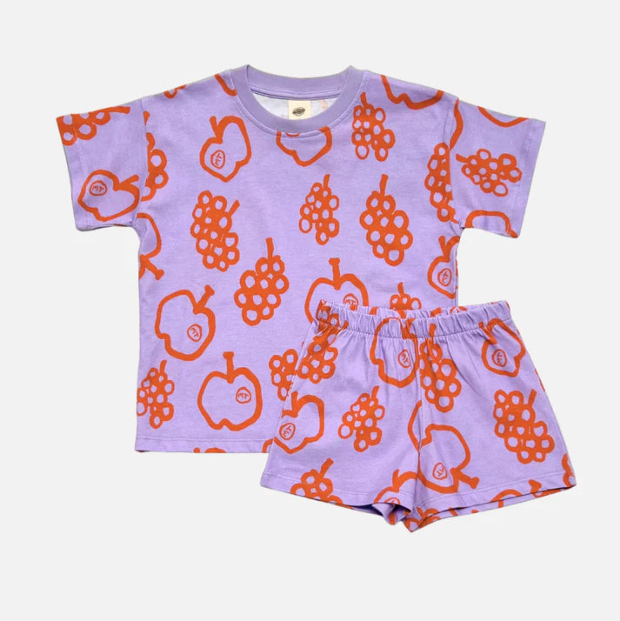 Fruit Stand Short Set - Purple