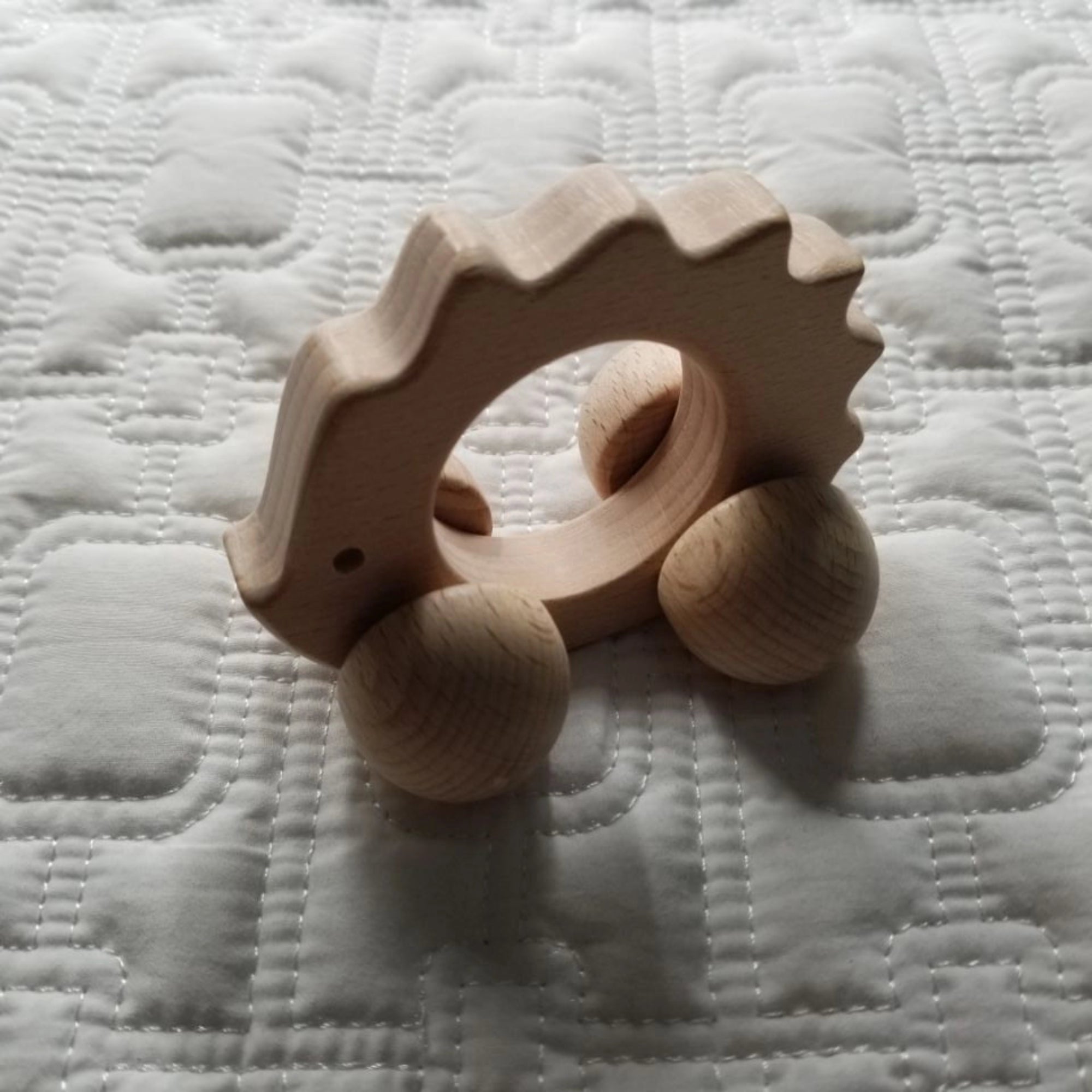 Wooden Hedgehog Car Teether