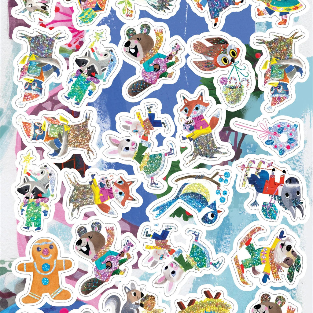 Holiday in the Woods Shiny Sticker Book