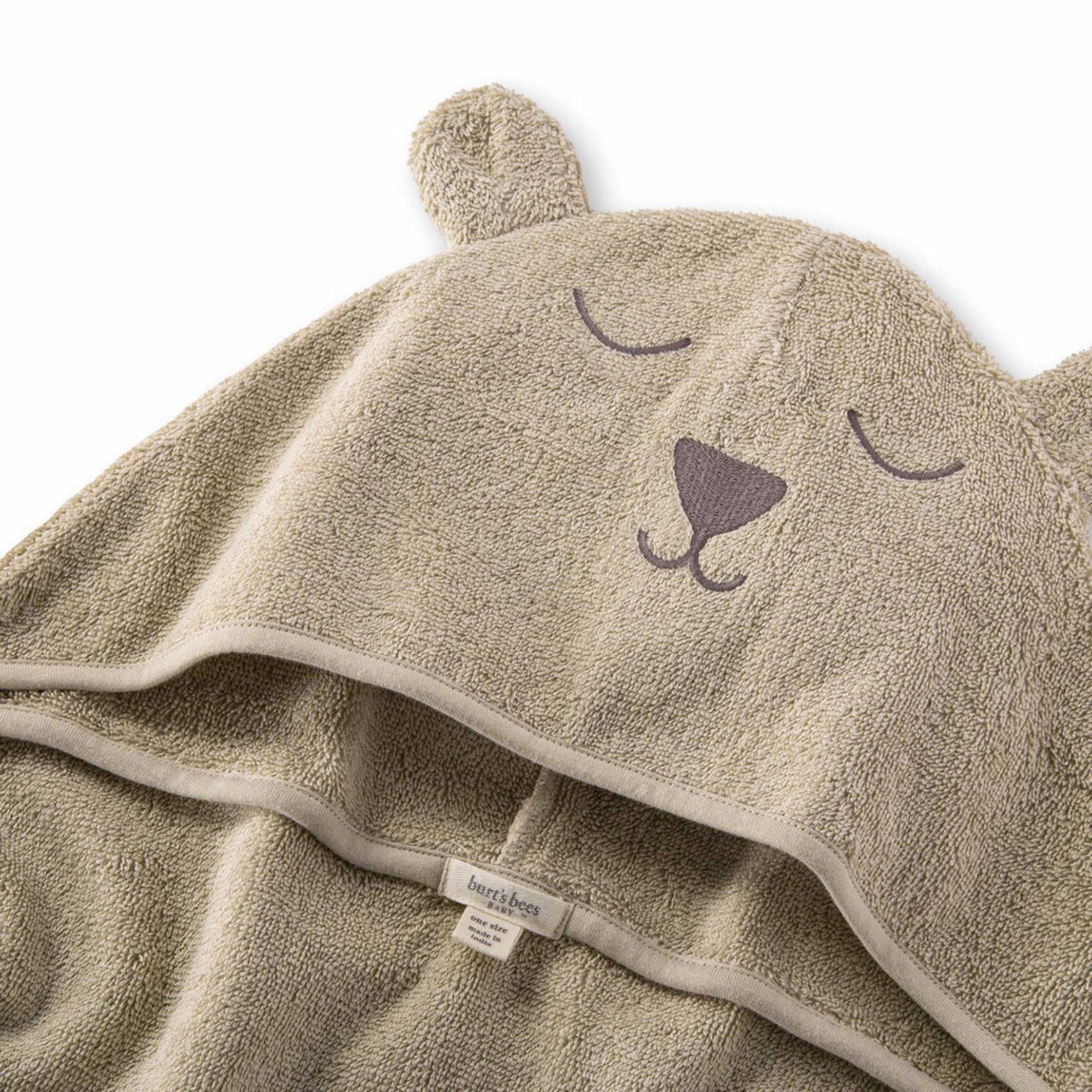 Organic Cotton Toddler Hooded Bear Towel