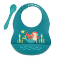 Fresh & Messy Bib + Spoon  Set Mermaid