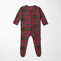 Footie Pajamas 2 Way Zip Winter Lodge Plaid