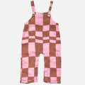 Muslin Overalls - Pink Checkers