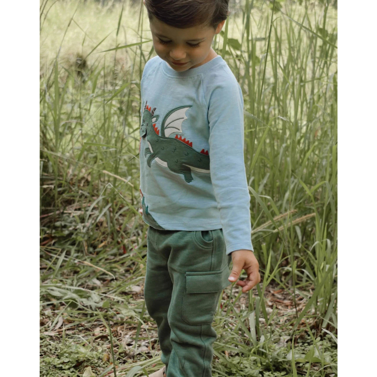 Dragon Tee & Cargo Pant Set