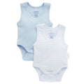 Rib Bodysuit 2 Pack - Pale Blue