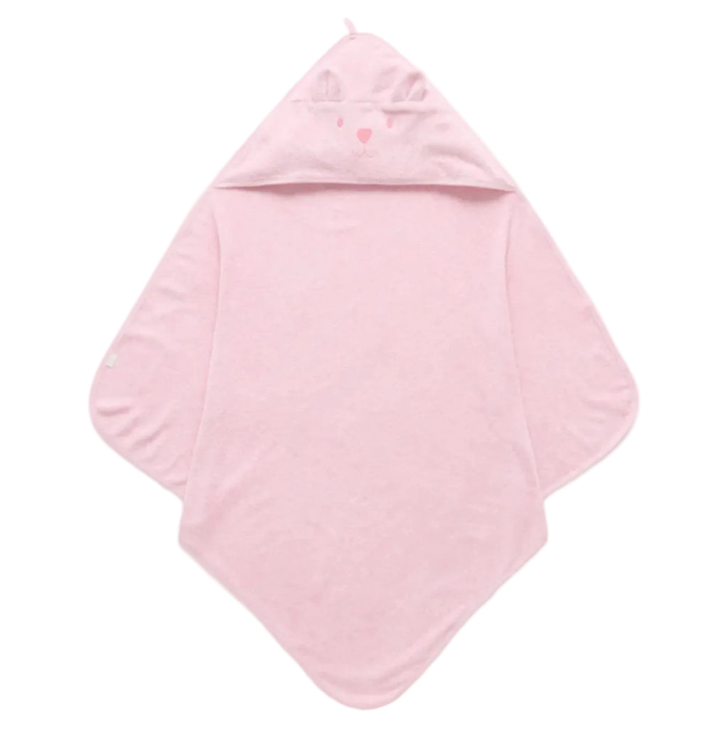 Essential Bear Towel - Pale Pink Melange
