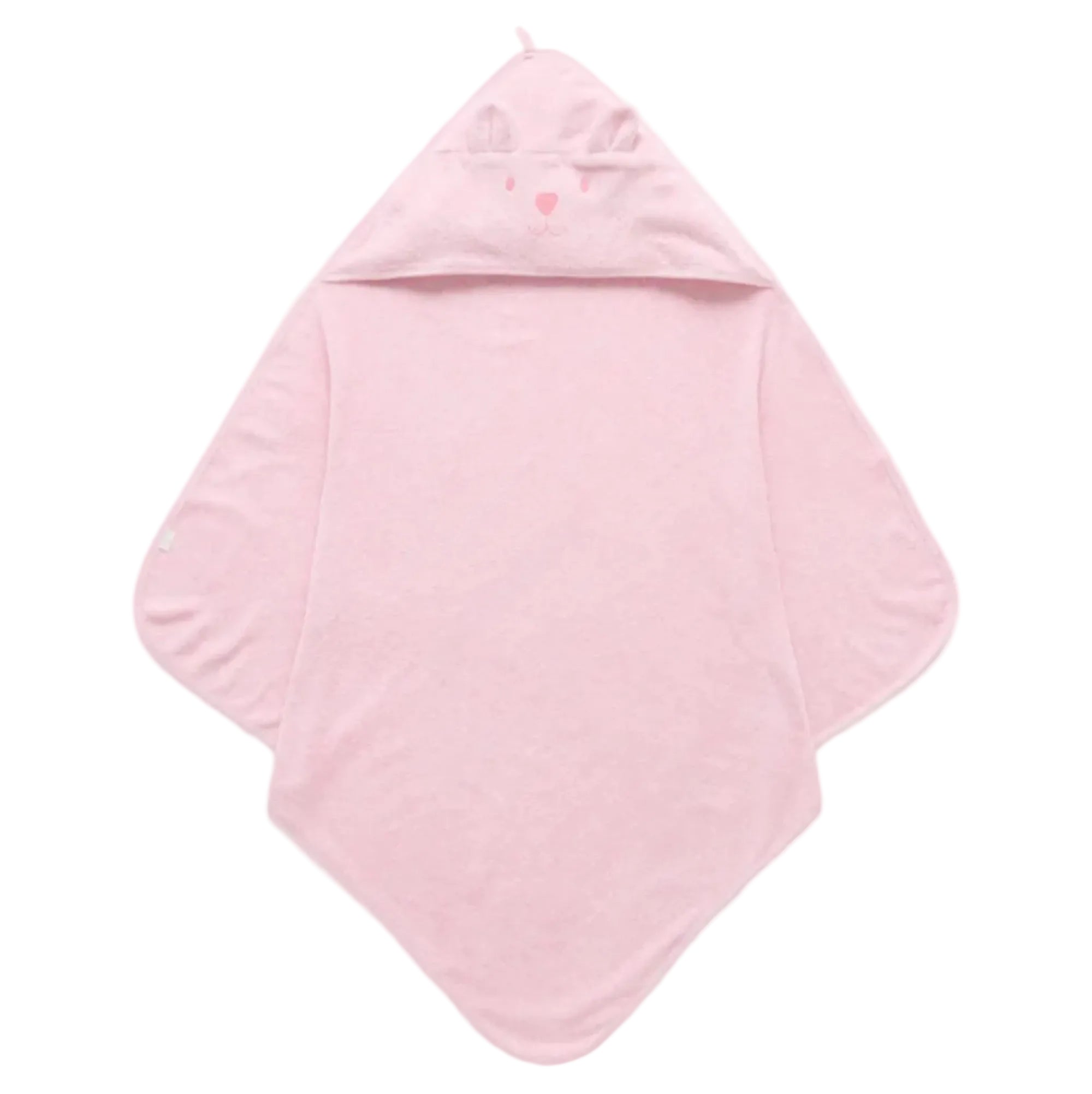 Essential Bear Towel - Pale Pink Melange