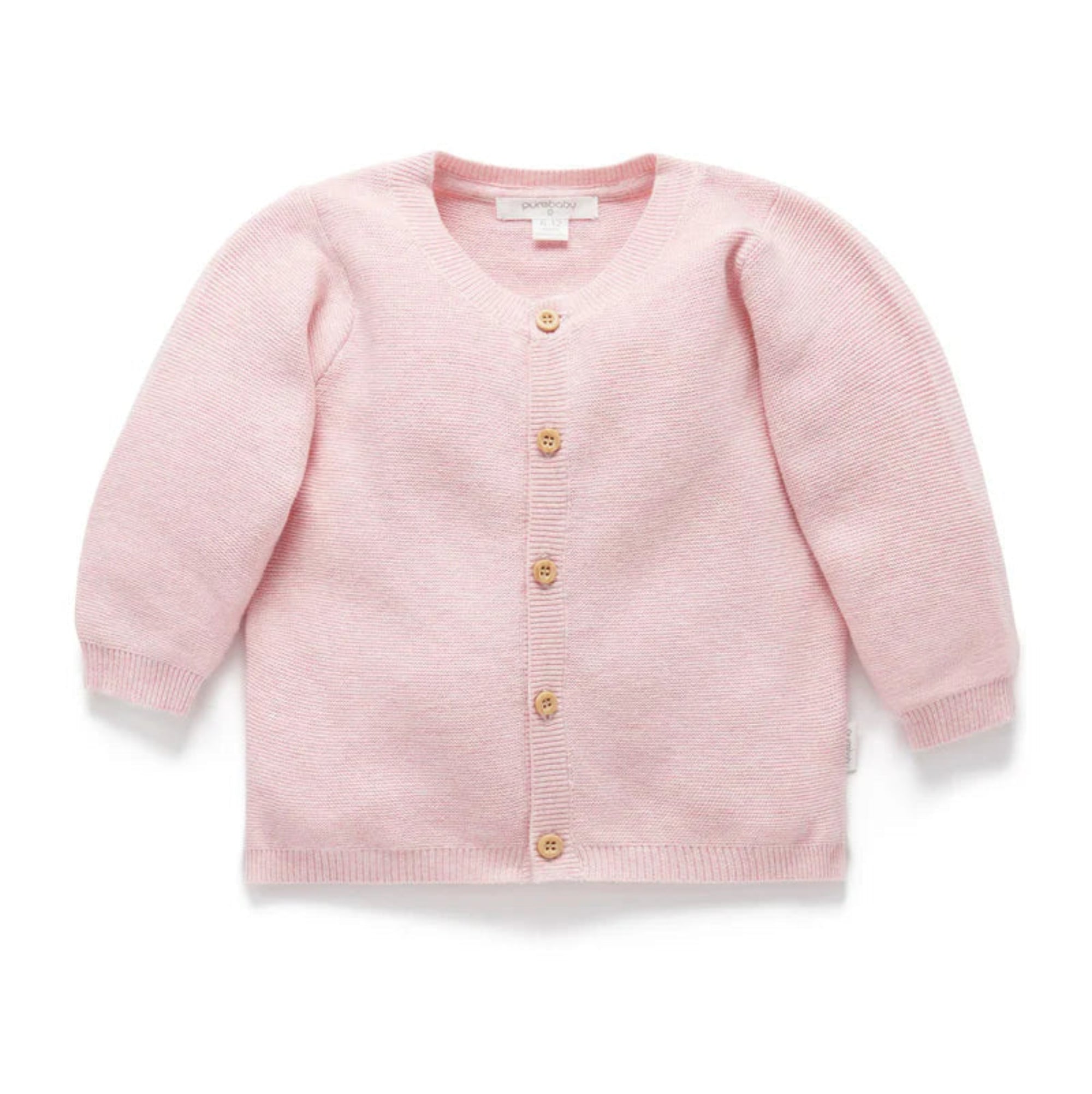 Textured Cardigan - Pink Melange