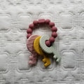 Colorful Keys Rattle Clutching & Teething Toy - Pink