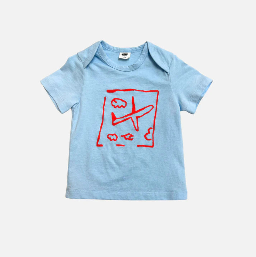 Airplane Baby Tee - Blue