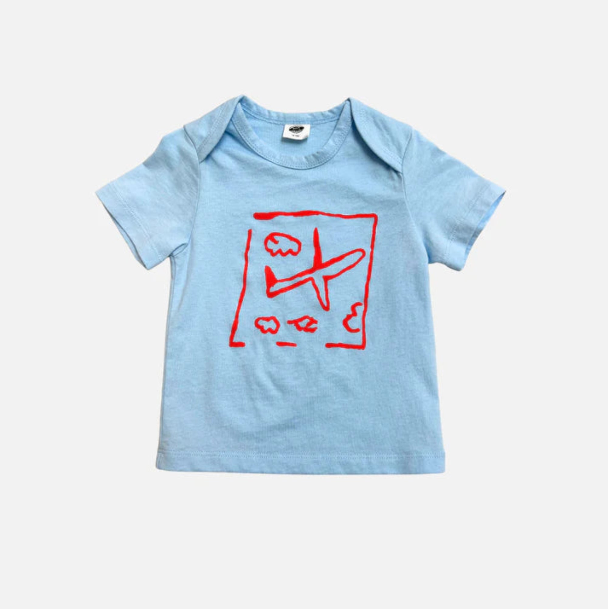 Airplane Baby Tee - Blue