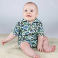 SS Polo Romper - Camo