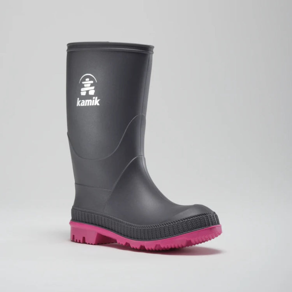 Stomp Rain Boot - Charcoal Magenta