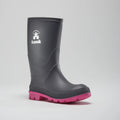 Stomp Rain Boot - Charcoal Magenta