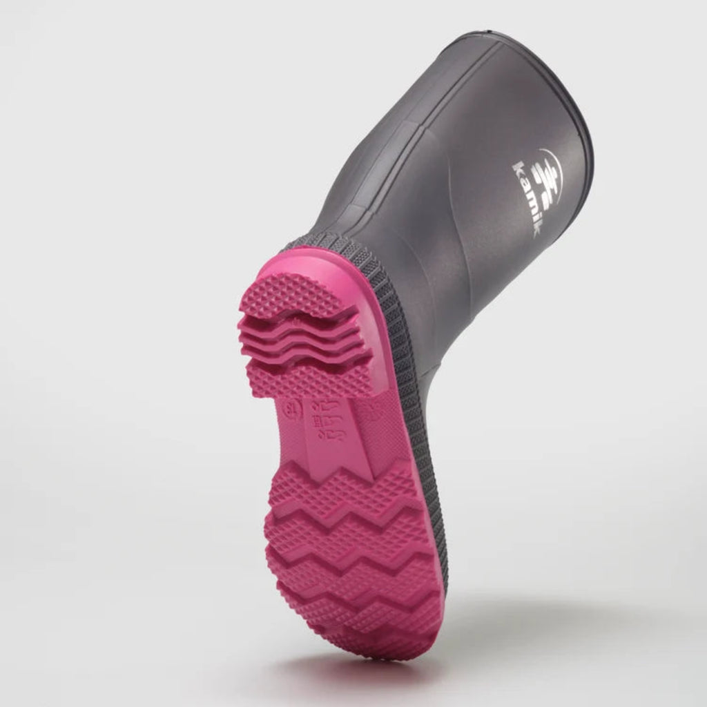 Stomp Rain Boot - Charcoal Magenta