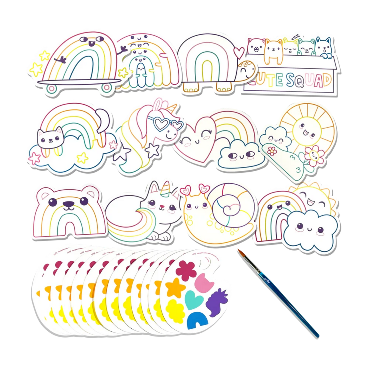 Watercolor Kit - Rainbow Cuties