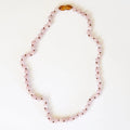 Pure Gemstone + Natural Rose Quartz Necklace - 13''