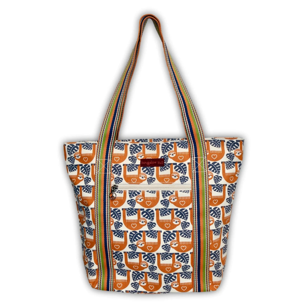 Sloth Striped Tote