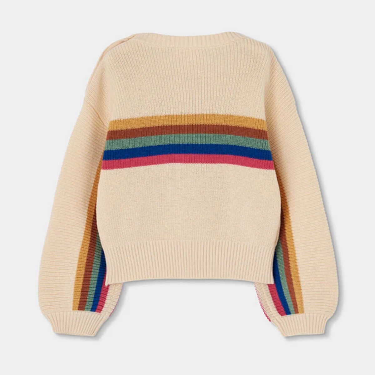 Cream Stripe Sweater
